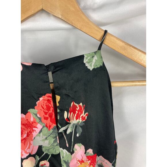 Petal + Pup Sarona Halterneck Maxi Dress Black Floral Size 2 - Picture 9 of 12